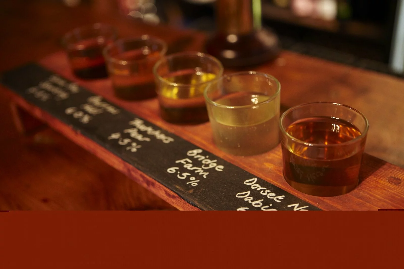 Cider Tasting Board 2 the bull